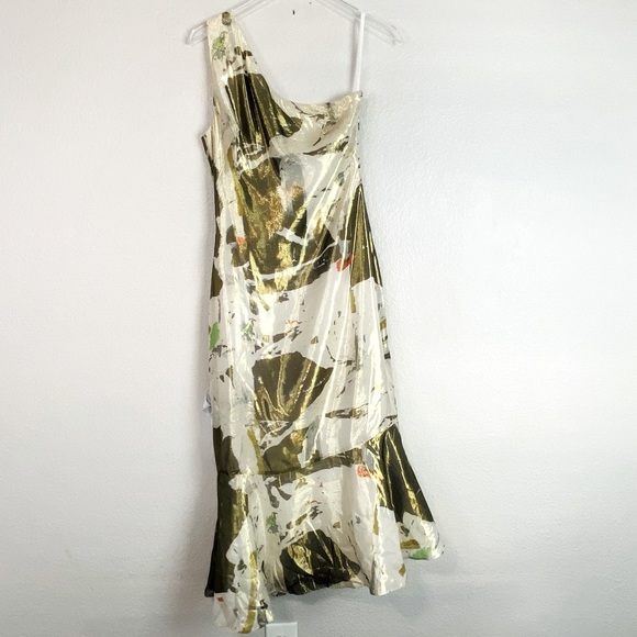 BCBGMaxAzria Aceline One Shoulder Dress Size 6 - Picture 4 of 11